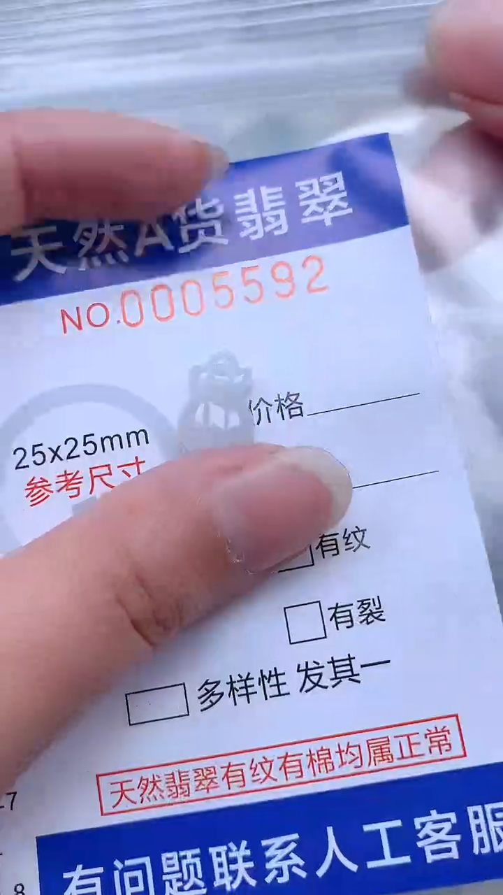 翡翠未镶嵌吊坠(不含链)1