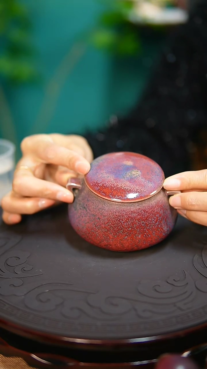 【闪购商品】杯钧尚源原矿钧瓷小茶仓