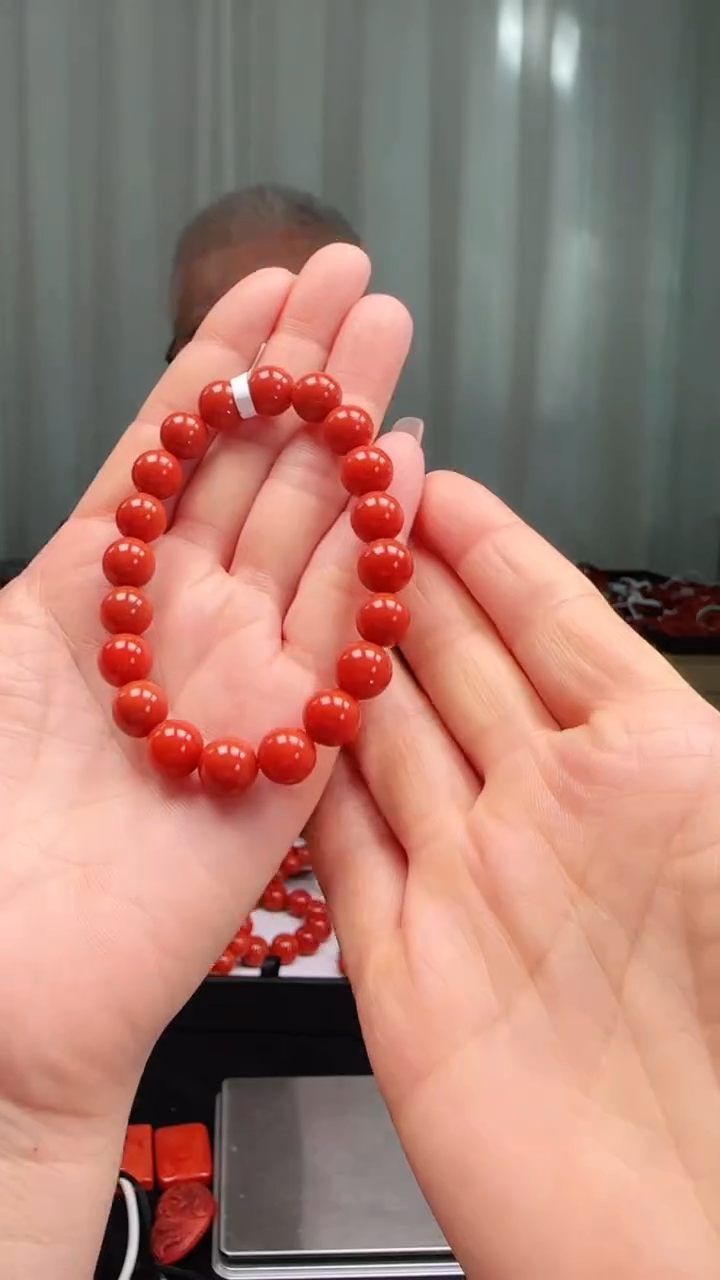 未镶嵌多样性发一件南红玛瑙【云端】9mm保山圆珠单圈 