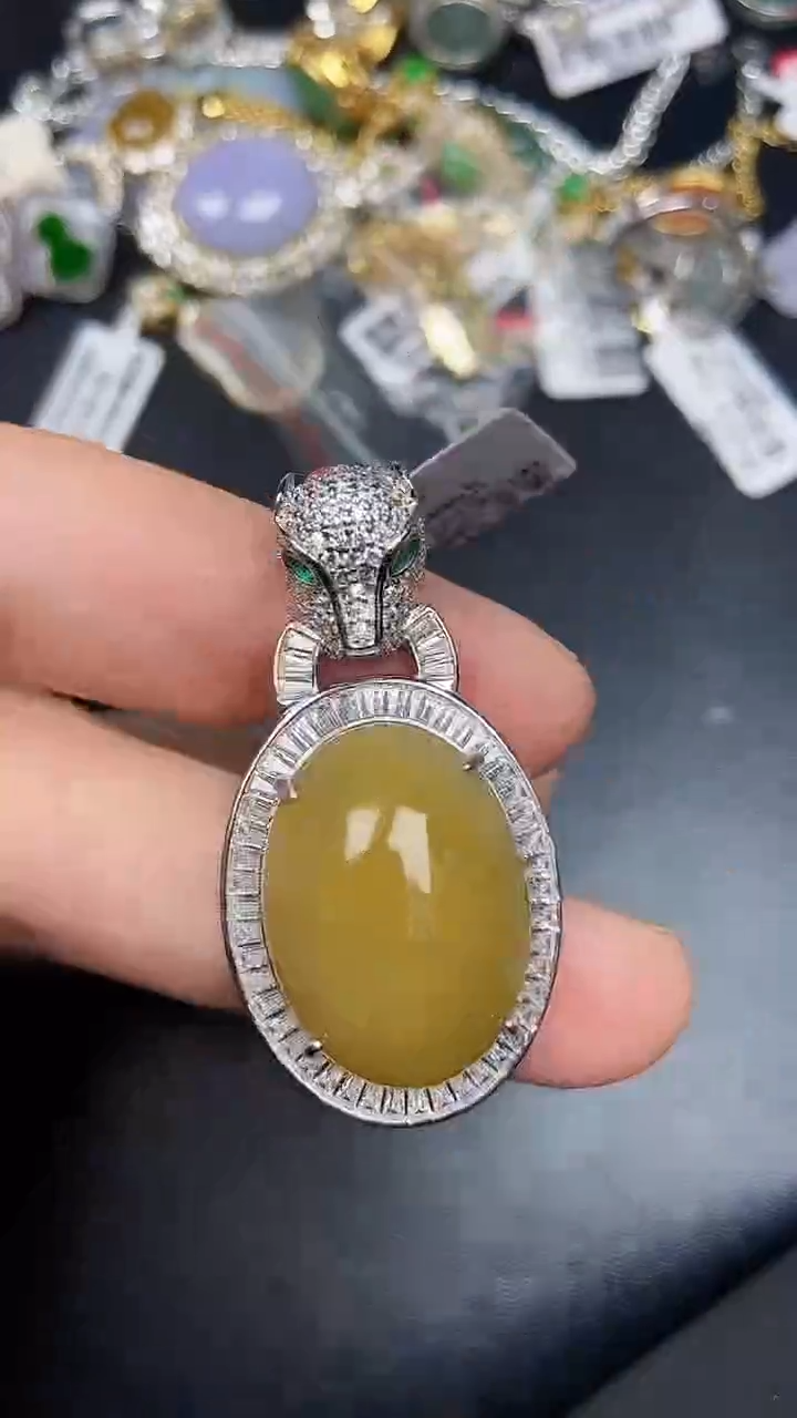 银S925镶嵌戒指翡翠3390