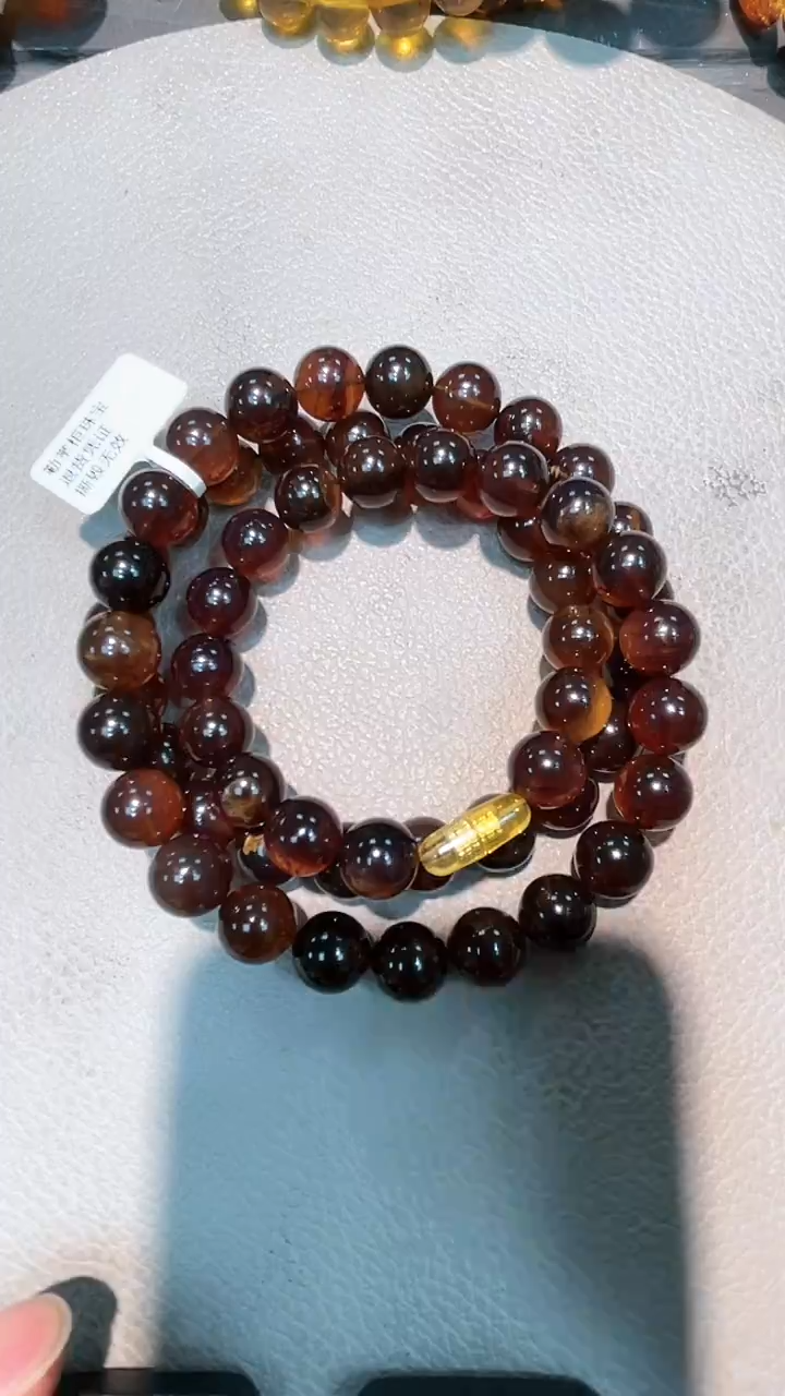 【闪购商品】琥珀项链未镶嵌紫罗兰紫蜜