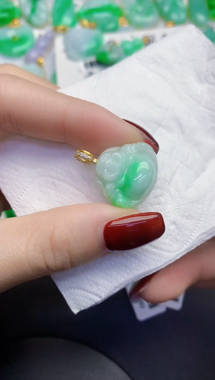 颈饰未镶嵌翡翠缅甸天然翡翠a货