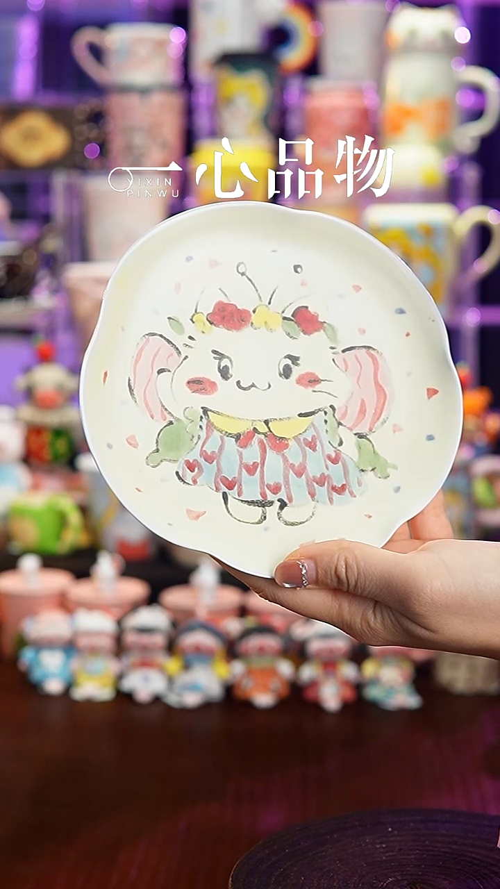 杯子瓷A87景德镇手工手绘杯子摆件