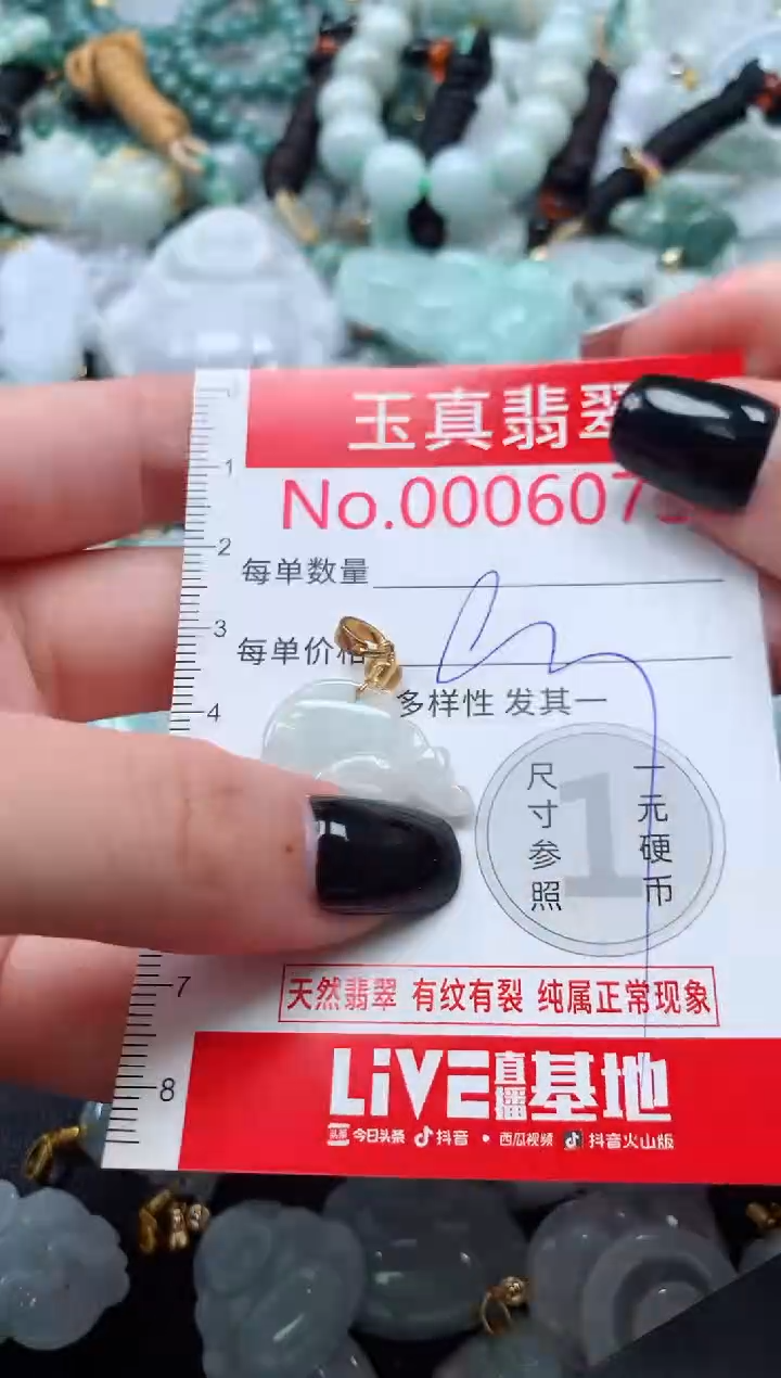 吊坠(不含链)未镶嵌翡翠6073