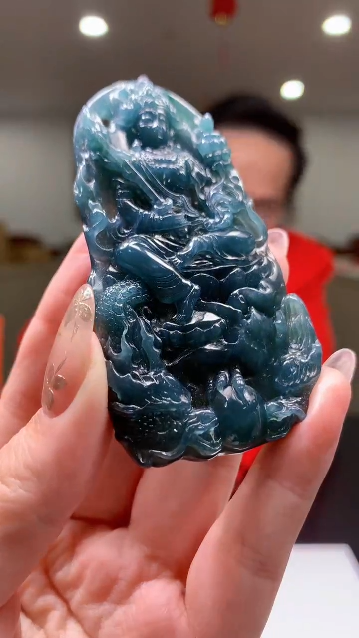 【闪购商品】定制翡翠未镶嵌8018yx-毛货挂件54