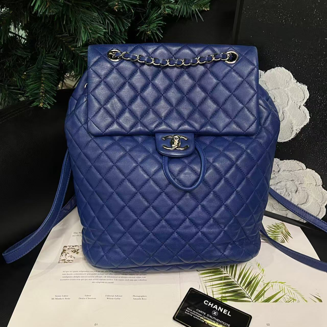 95新 Chanel/香奈儿 萨尔茨堡双肩包标卡全21开G8365