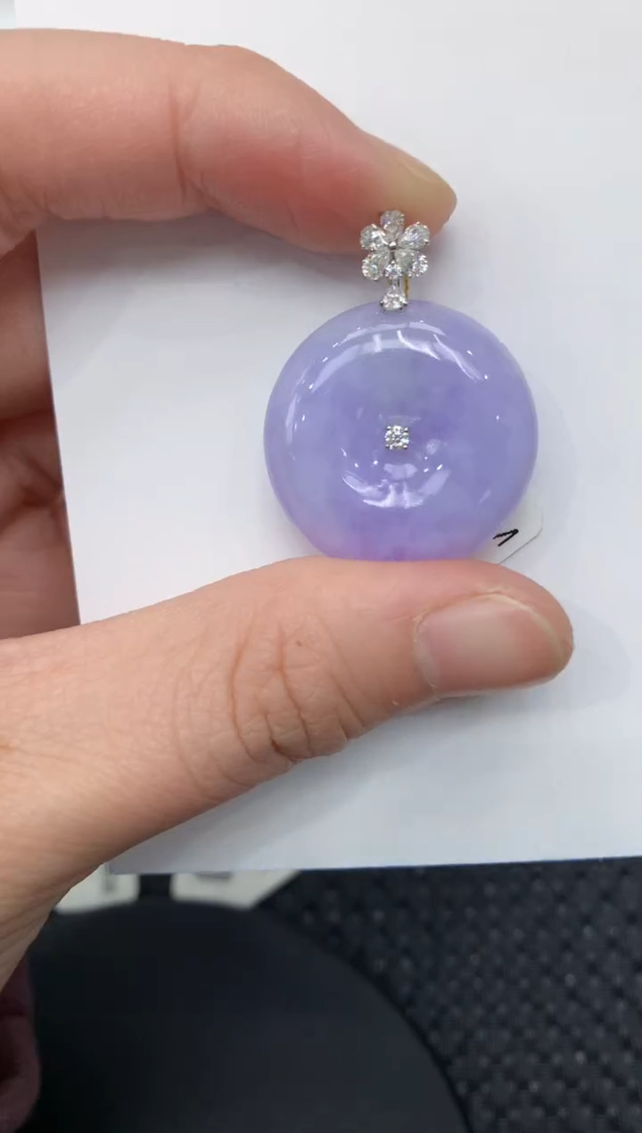 【闪购商品】翡翠颈饰18K金镶嵌11111111111