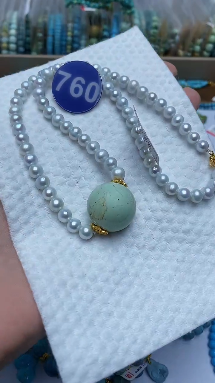 【闪购商品】绿松石项链未镶嵌760