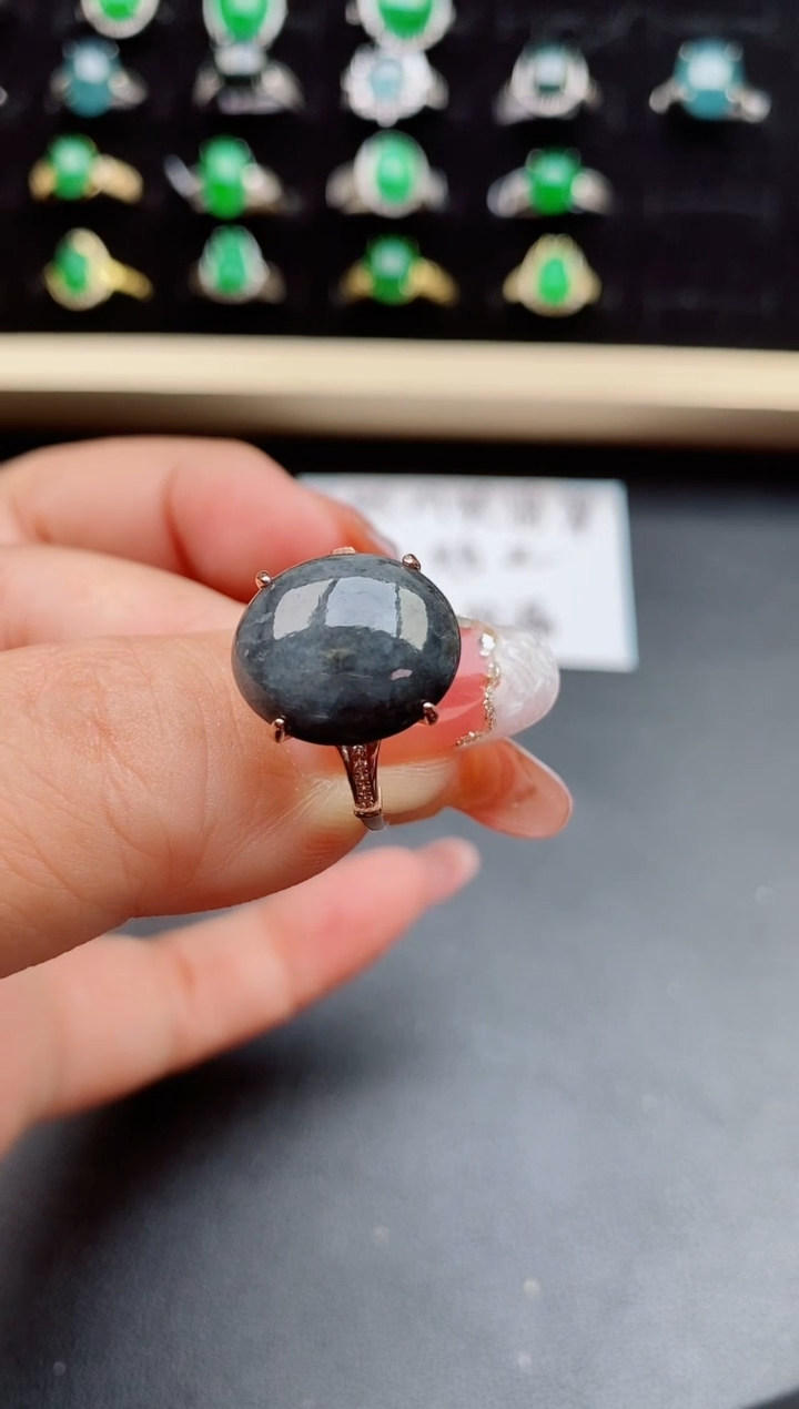 【闪购商品】翡翠戒指银S925镶嵌321312321