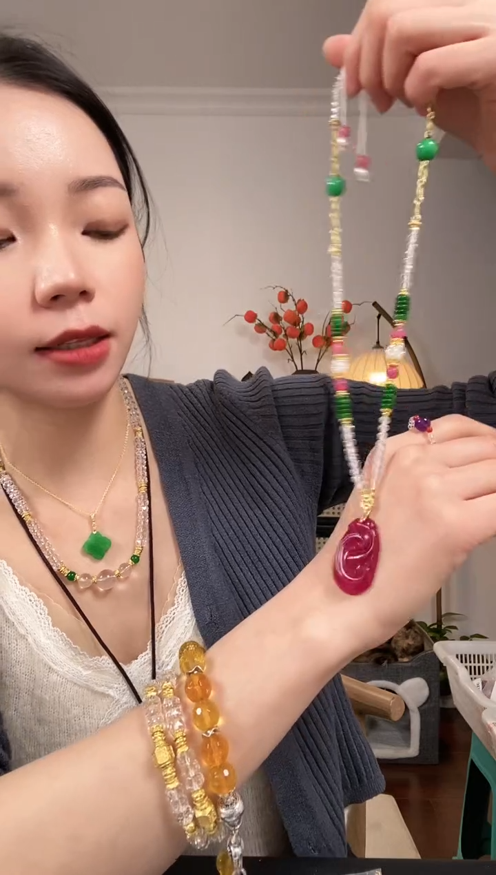 【闪购商品】琥珀颈饰未镶嵌A393AAAAA