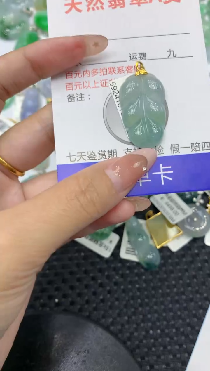 【闪购商品】翡翠颈饰18K金镶嵌111111111