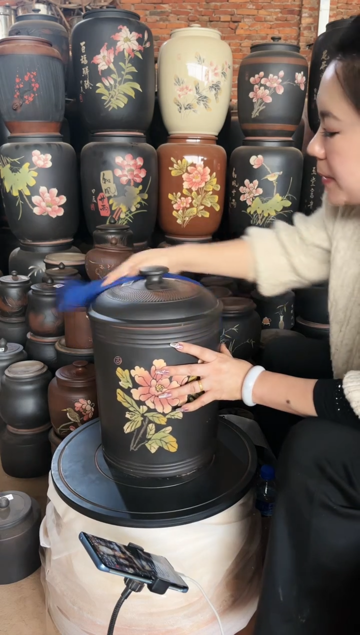 【闪购商品】壶完品 饼缸 100  高36cm  