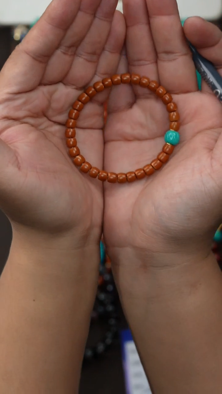 手串橄榄核未镶嵌游***X橄榄核核尖手串