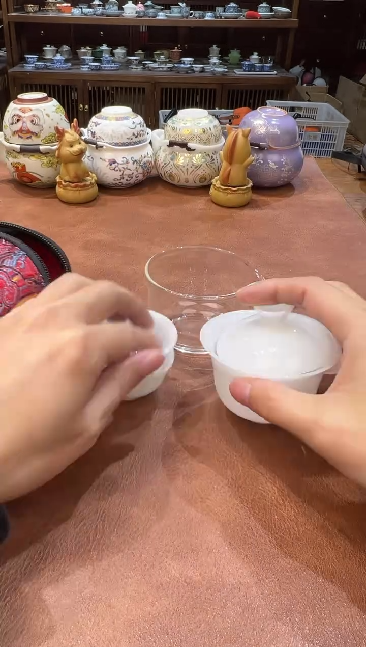 真的很便宜会开片的旅行茶具