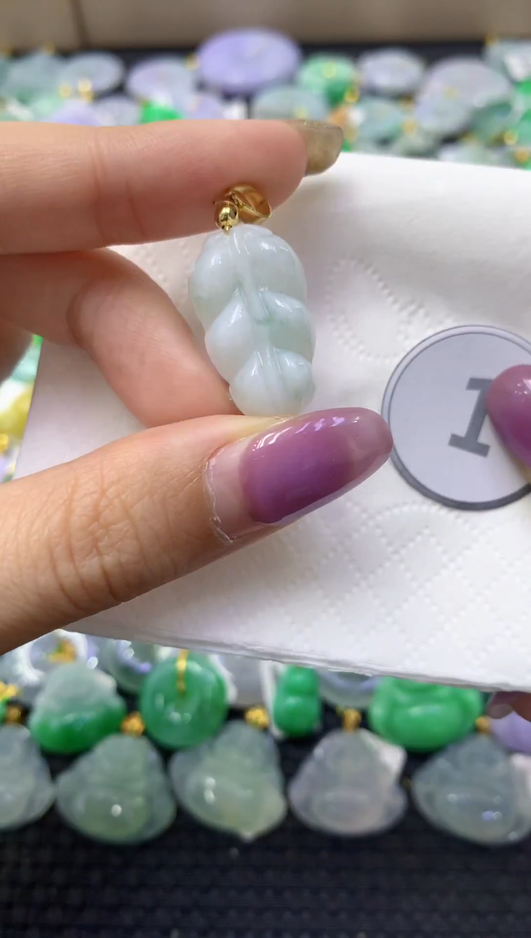 颈饰未镶嵌翡翠天然缅甸翡翠A货