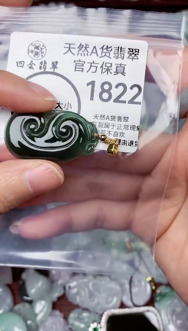 【闪购商品】翡翠颈饰未镶嵌天货A货翡翠1822