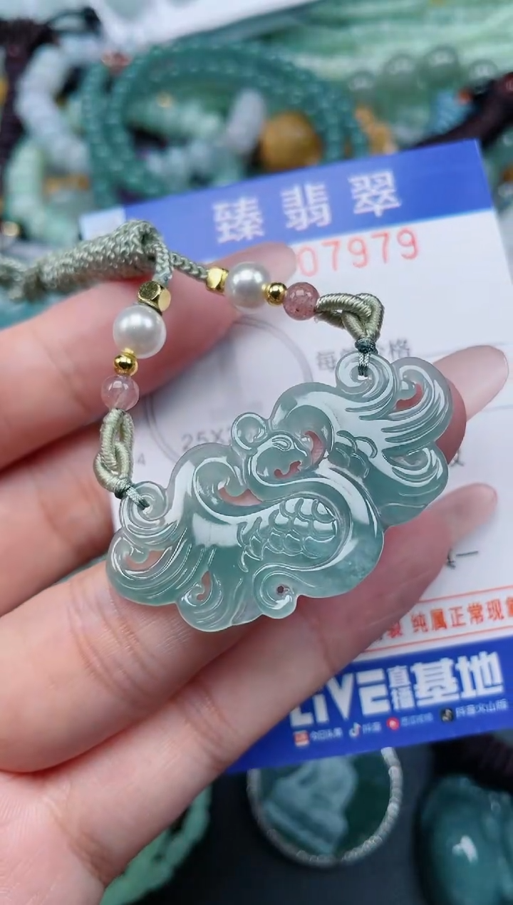 翡翠未镶嵌颈饰.0007979