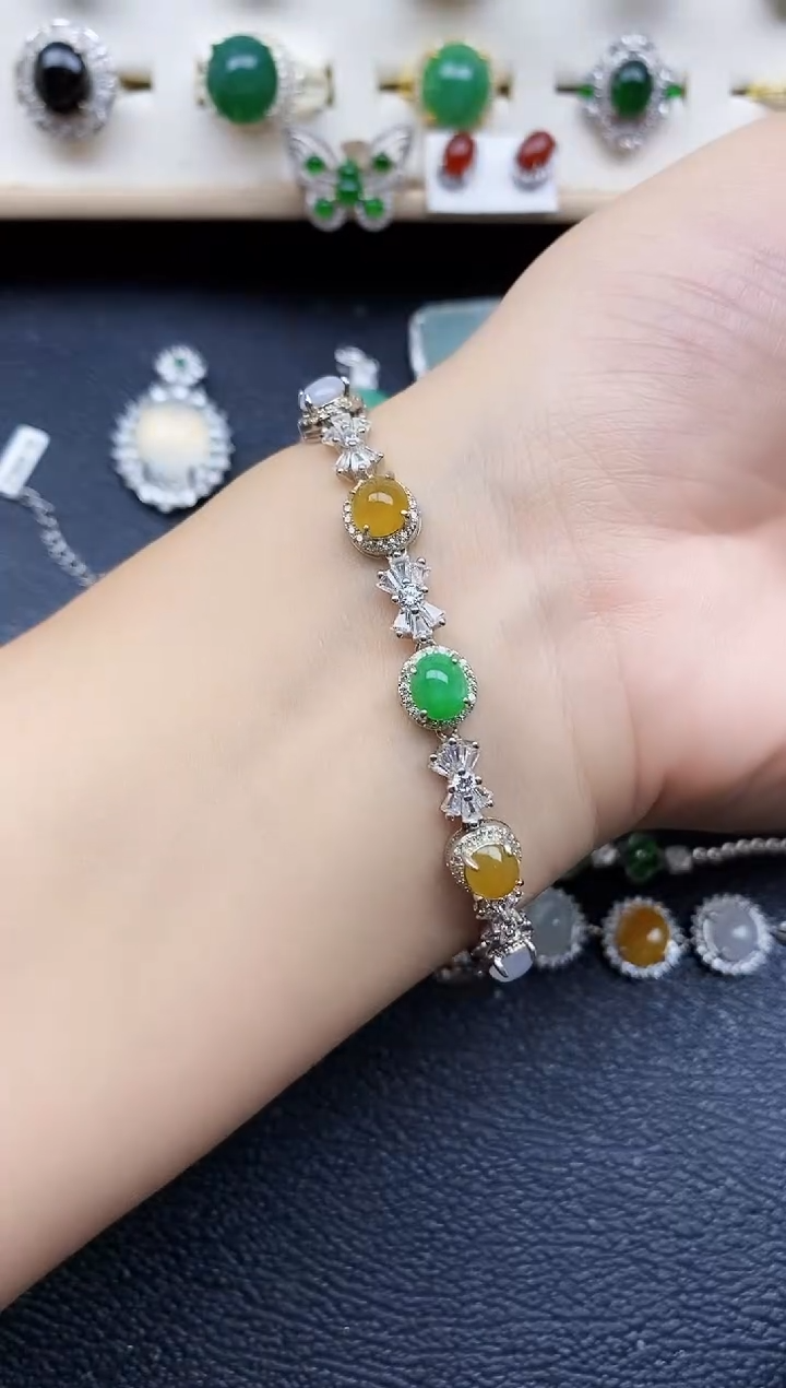 【闪购商品】翡翠戒指银S925镶嵌11111