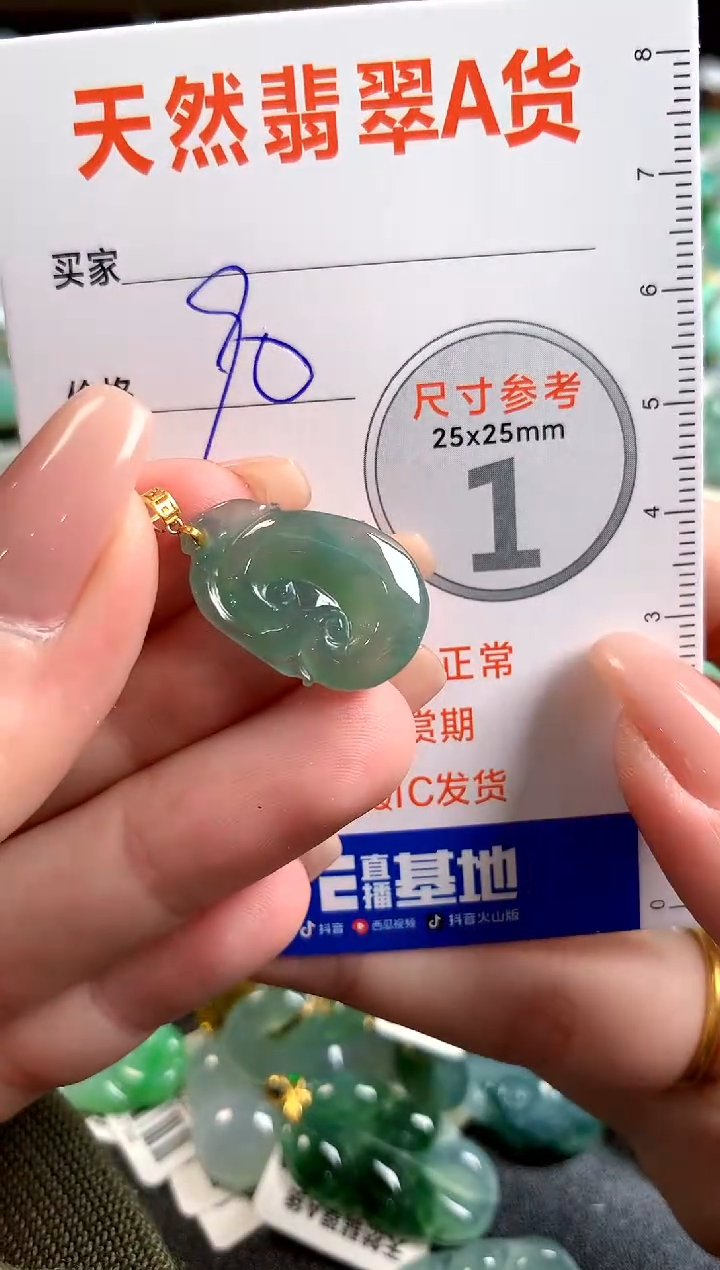 【闪购商品】翡翠颈饰18K金镶嵌14002969