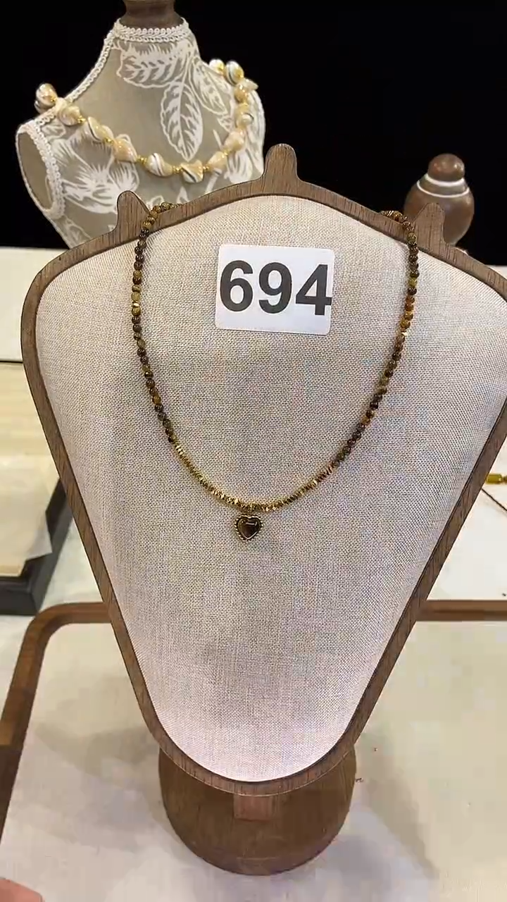 项链钛钢淡水珍珠694