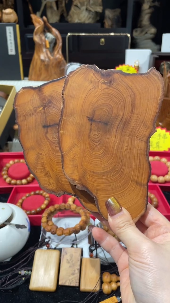 崖柏福利-杯垫壶垫太行崖柏陈化料48元一对