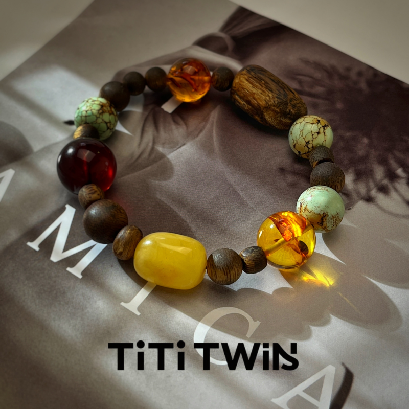 TiTi TWINS 沉香【山木集】原创海南绿奇楠沉香多宝设计手串