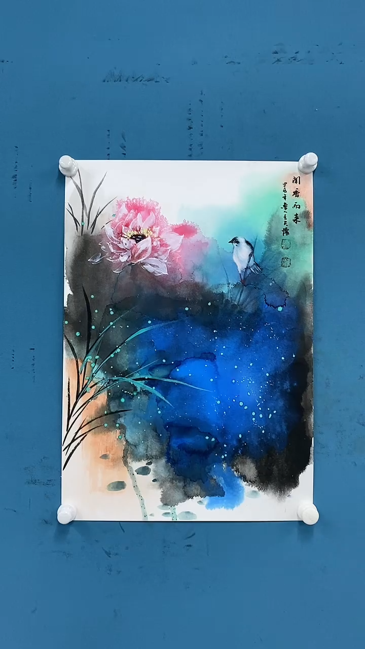 【闪购商品】国画1.12-王夫怀四尺三开花鸟12