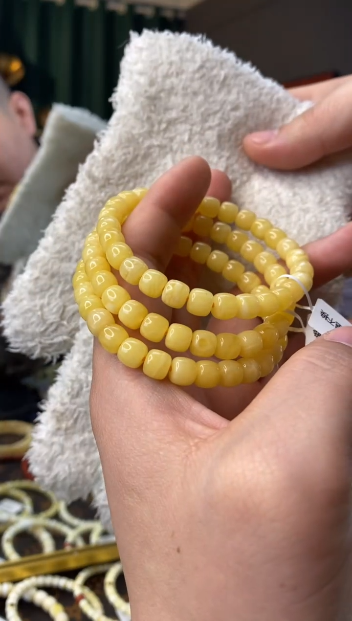 【闪购商品】蜜蜡手串未镶嵌7.3mm老型多样性发其一
