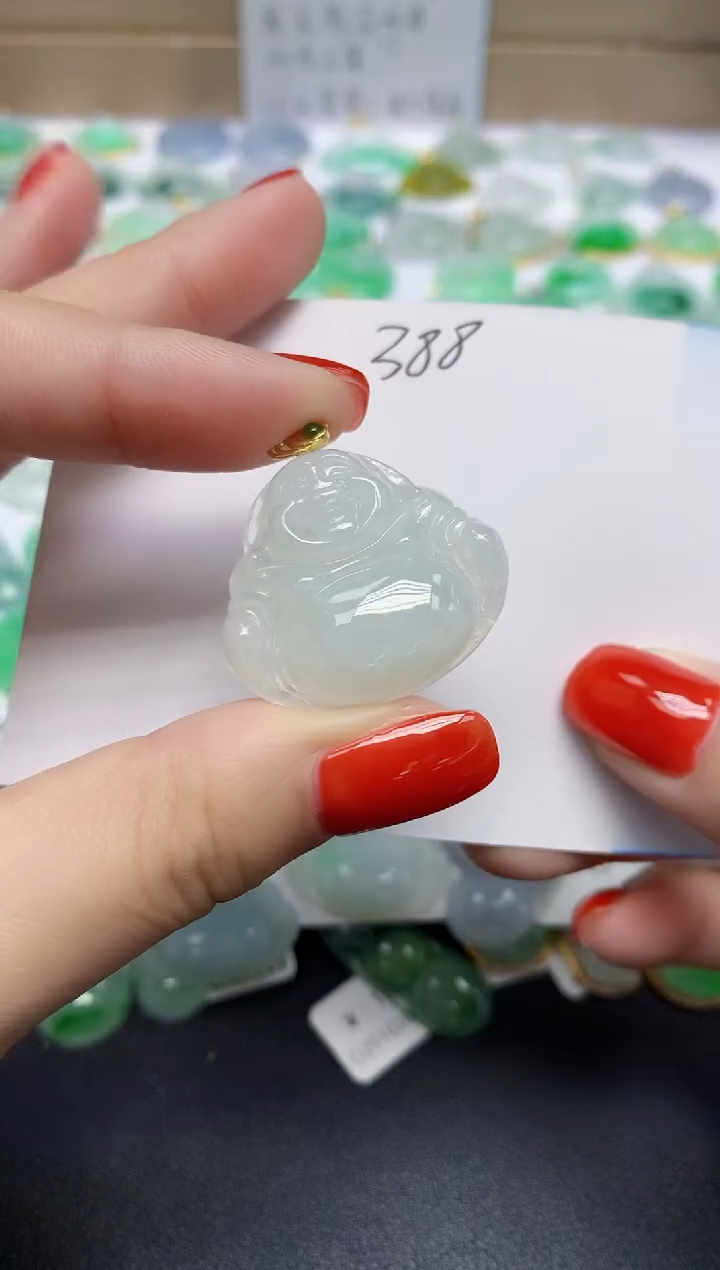 颈饰未镶嵌翡翠天然缅甸翡翠A货翡翠百元以上9元证书费自理