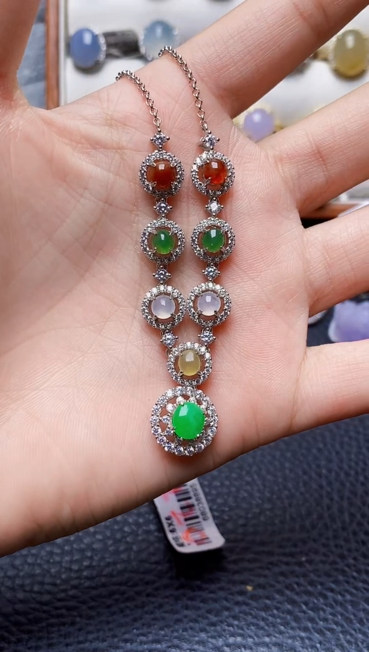 银S925镶嵌戒指翡翠2685