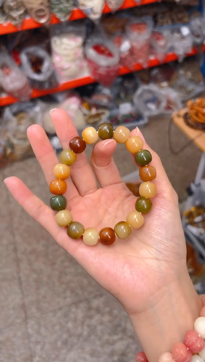 吊坠菩提根/象牙果浓郁多宝桶珠单圈