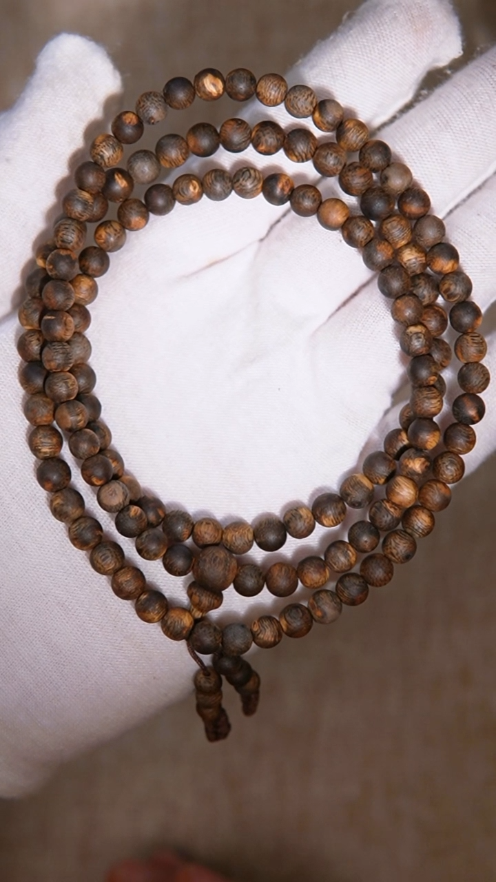 【闪购商品】沉香手串奇楠沉水0.6圆珠多圈15.5g+