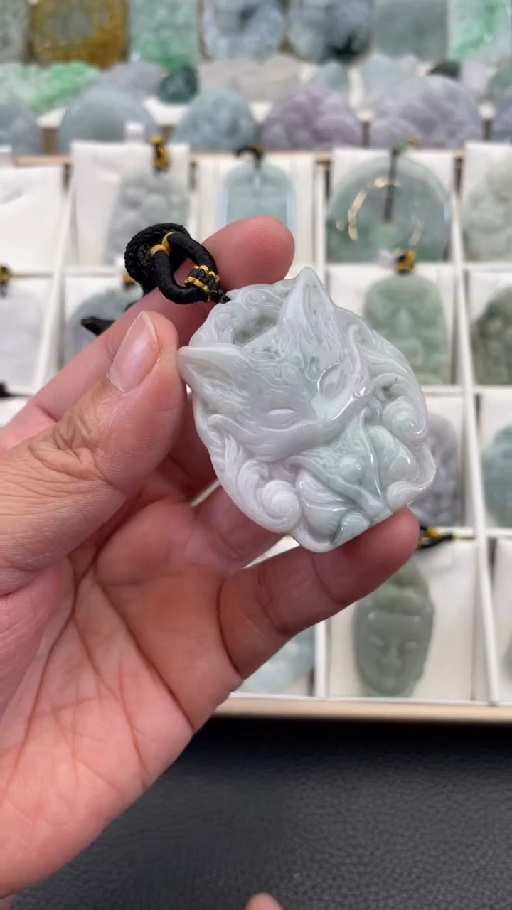 颈饰未镶嵌翡翠天然缅甸翡翠A货18