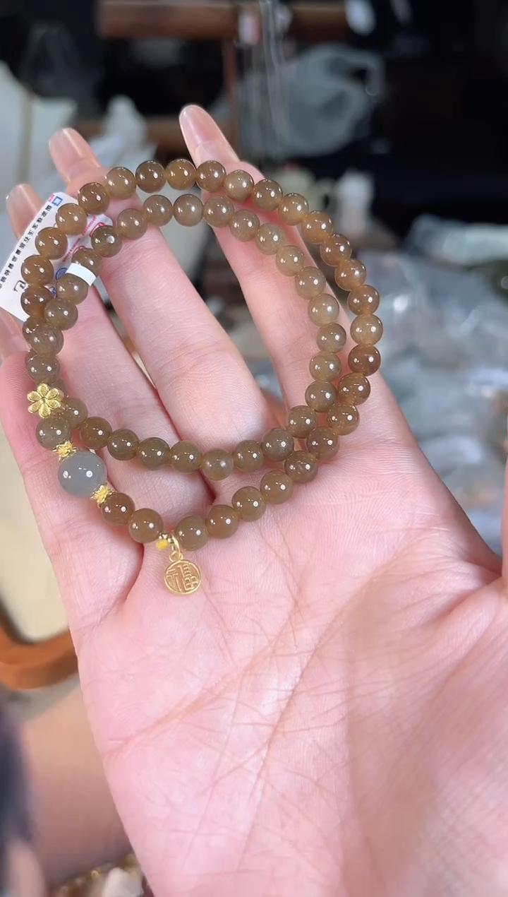 手链银S925镶嵌和田玉多样性发货其一