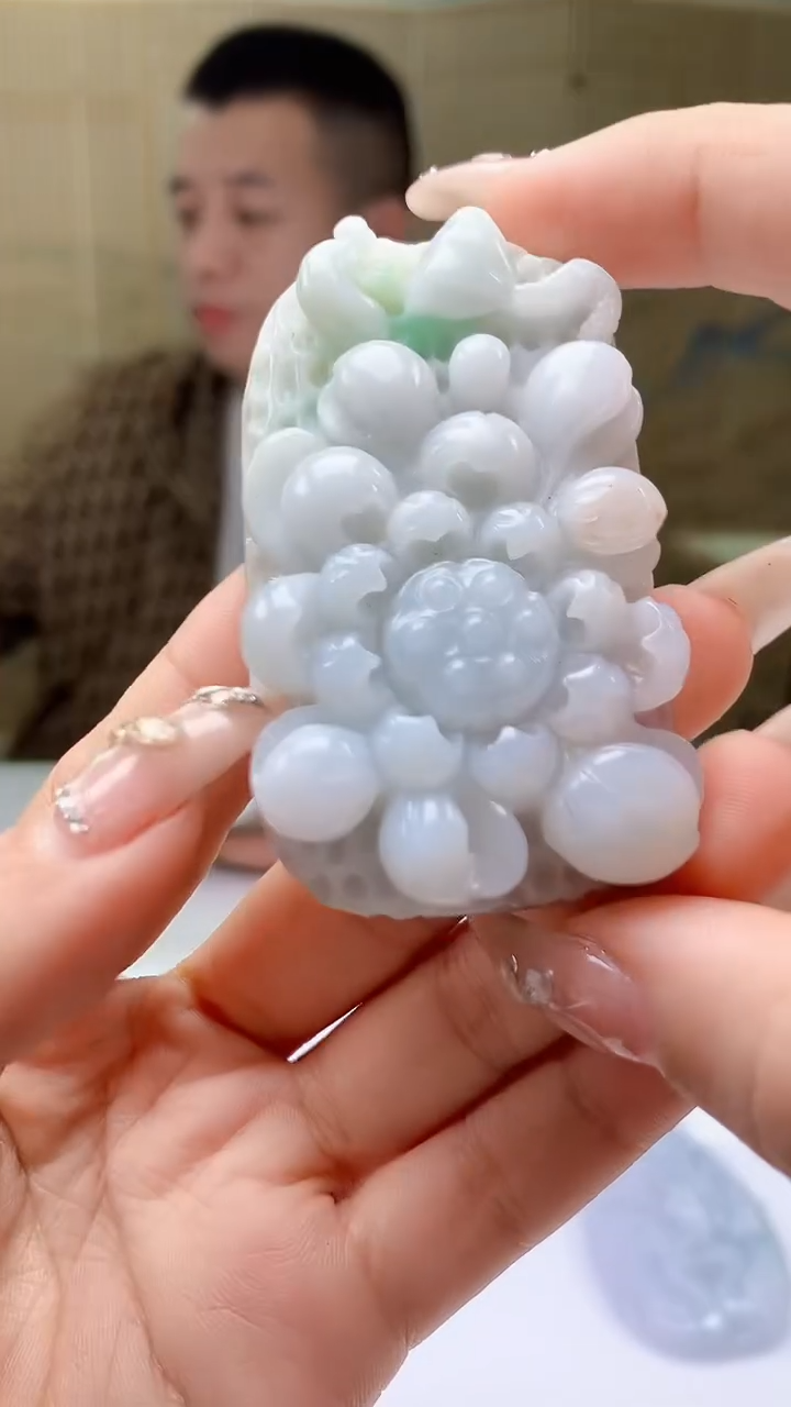 【闪购商品】定制翡翠未镶嵌4812ty-毛货挂件40