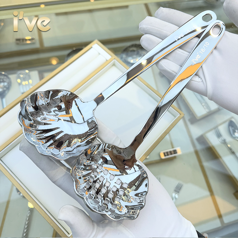 不锈钢勺子高颜值亮晶晶钻石汤勺贝壳勺西餐勺调羹勺吃饭勺干饭勺