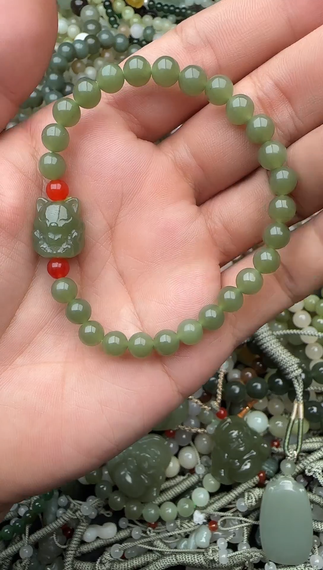 颈饰未镶嵌和田玉拍一发一