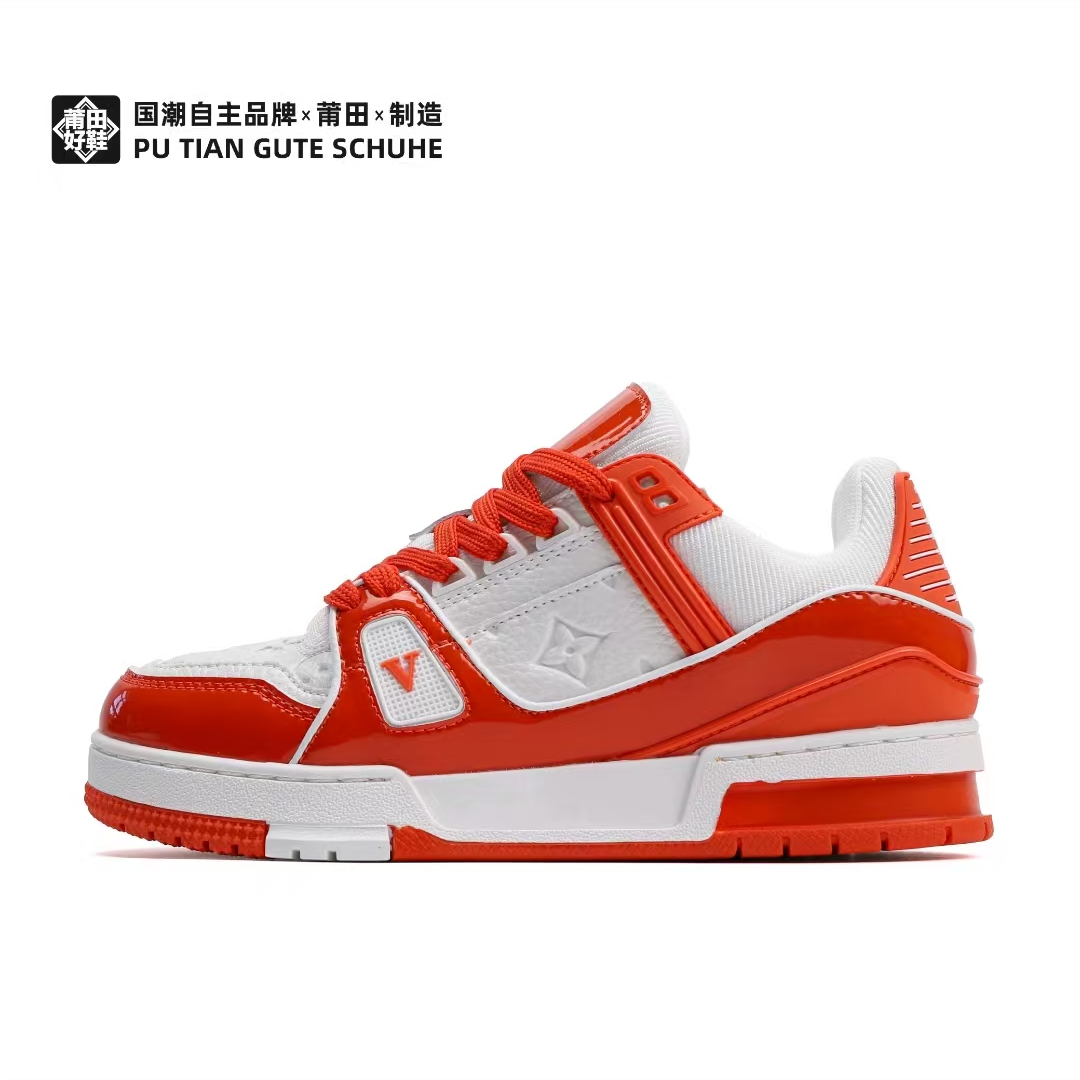 WALKER/奈克沃克GPLV2001 休闲板鞋 漆皮橙 莆田鞋 男女同款