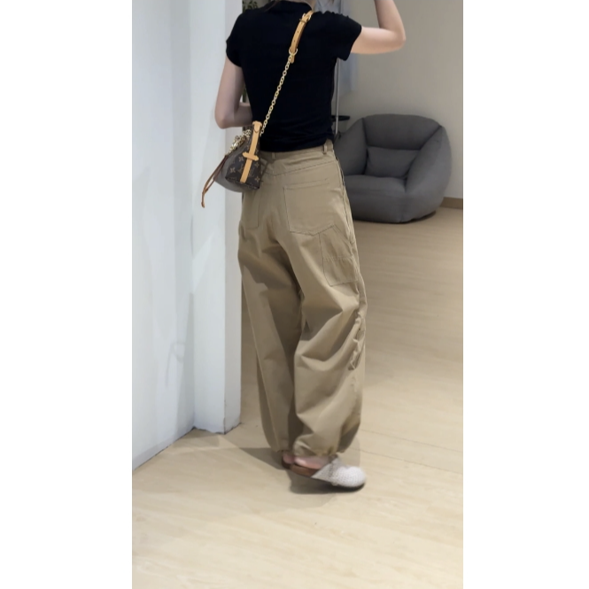 【工作日】清货-只出不进-新款秋季韩版休闲时尚百搭宽松工装裤 