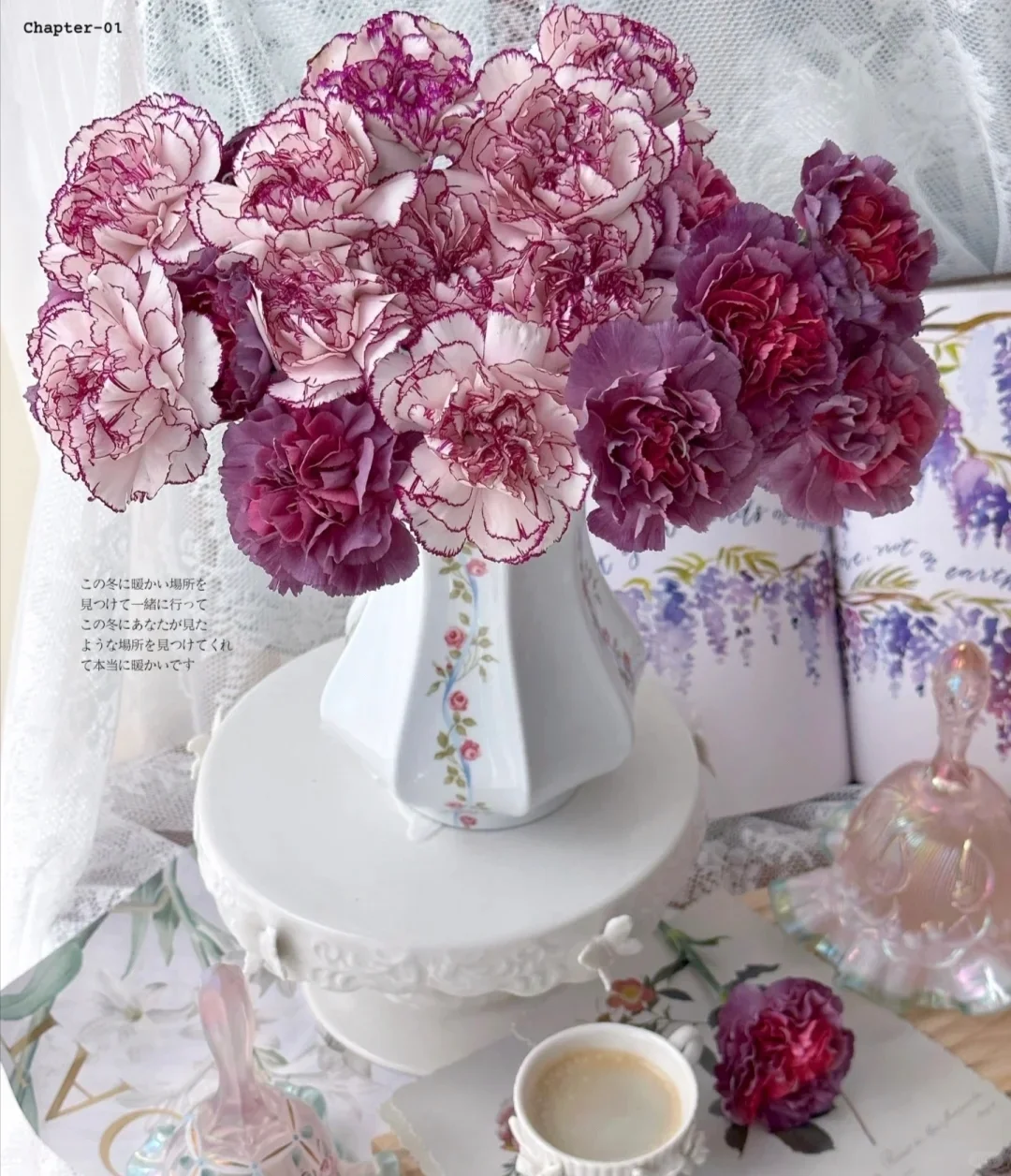 【野马紫精灵康乃馨】混色康乃馨 收到要醒花 云南鲜花批发