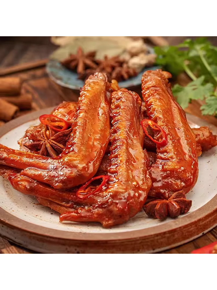 【只发新疆】名厨多味泡翅42g真空独立包装多味鸭翅尖休闲即食零食