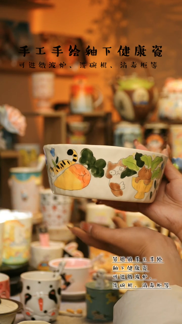 【闪购商品】杯景德镇高温釉下彩陶瓷&A778