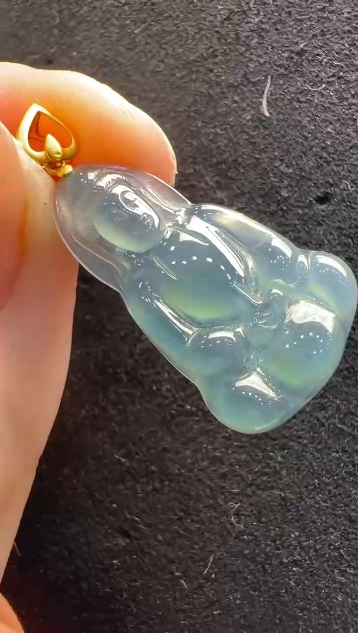 【闪购商品】翡翠吊坠(不含链)18K金镶嵌多样性发货拍一发一