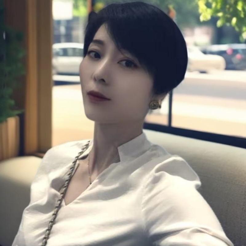 安娜 馨馨-6号【GLS-0】时尚V领长袖上衣