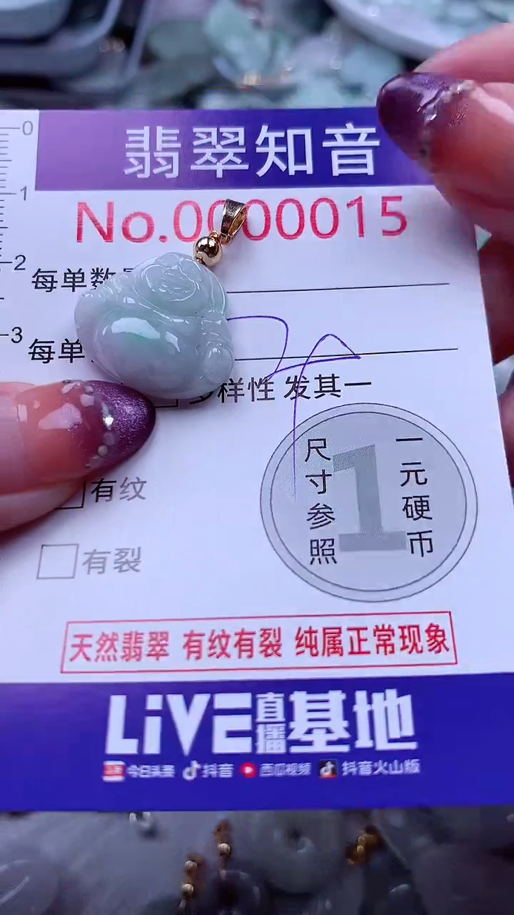 翡翠未镶嵌吊坠(不含链)15