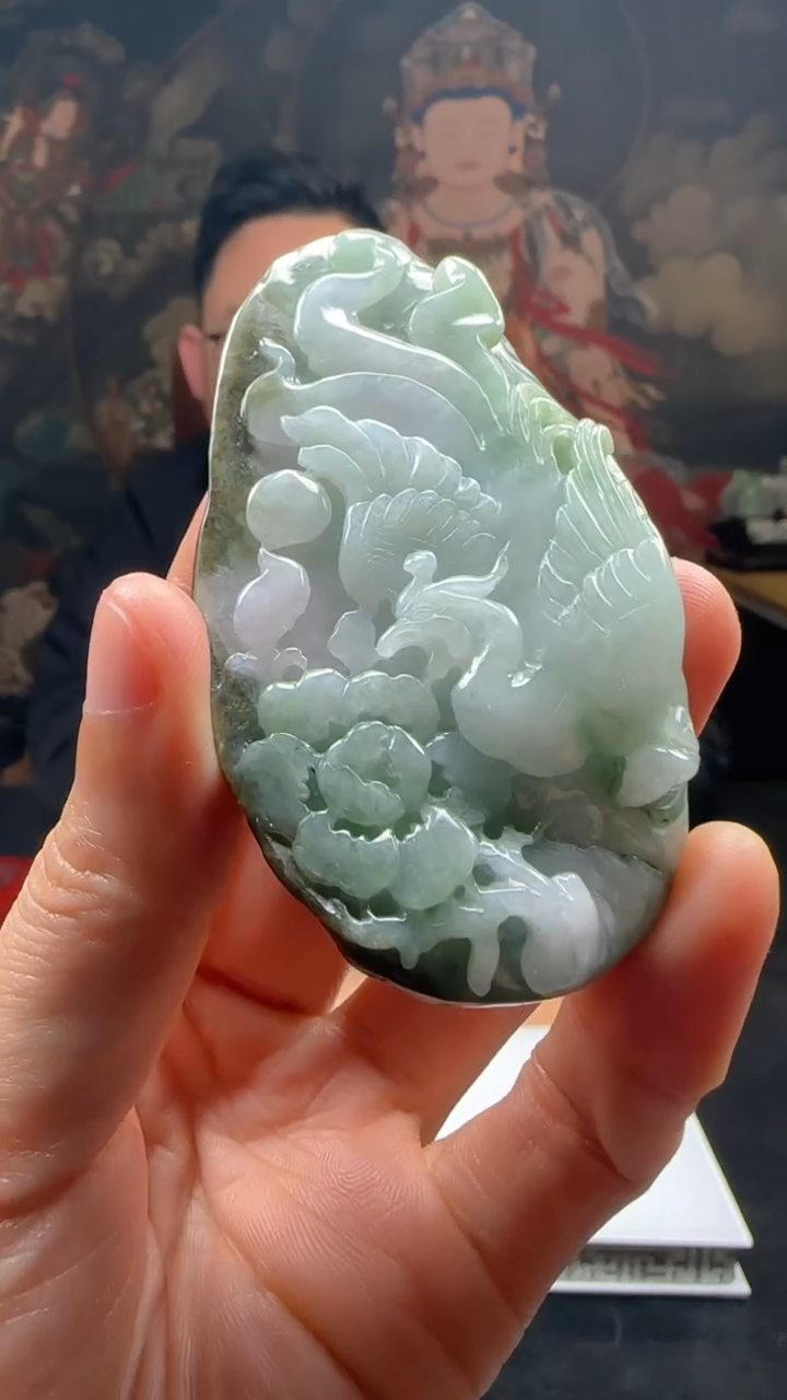 【闪购商品】定制翡翠未镶嵌L-@@QJXC11674