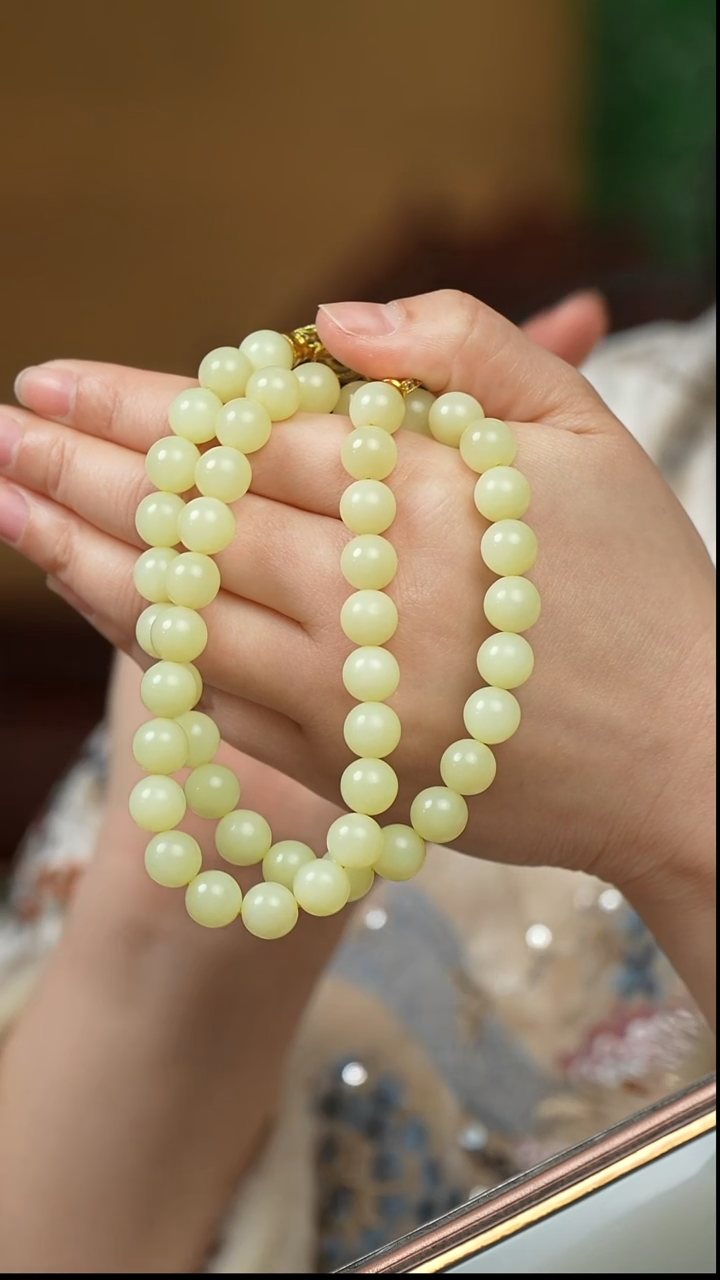 未镶嵌和田玉挂件珠串