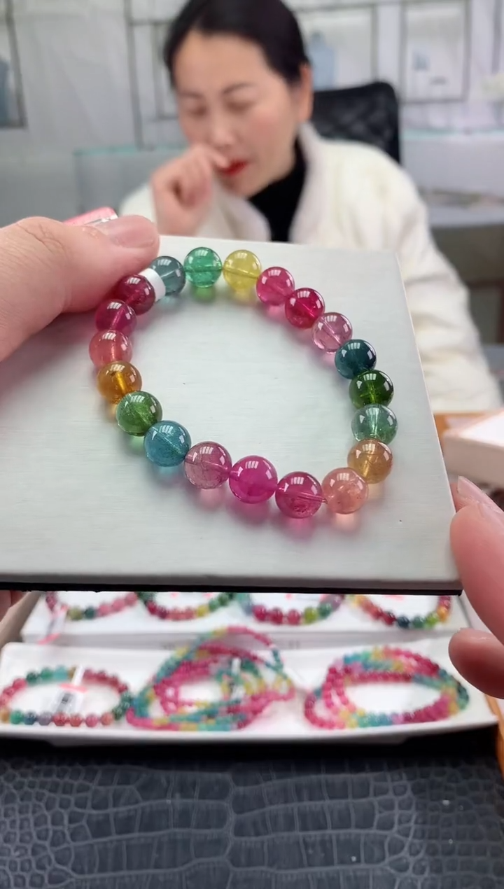 【闪购商品】碧玺手串未镶嵌多样性发一条