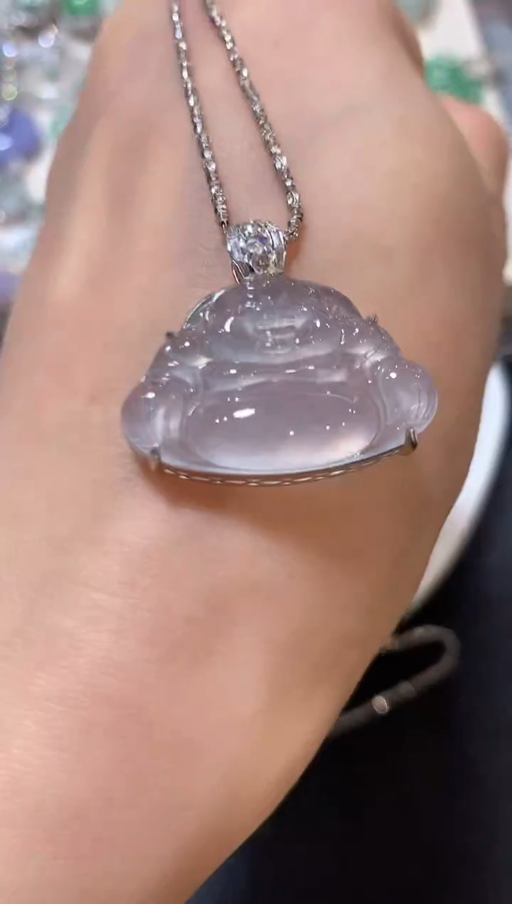 吊坠(不含链)18K金镶嵌翡翠z105  