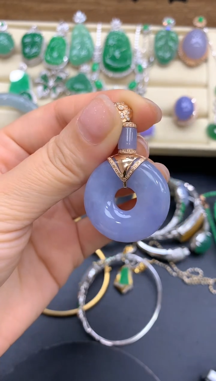 【闪购商品】翡翠颈饰18K金镶嵌542-中国好珍宝